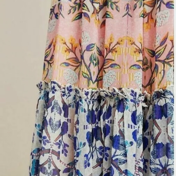 HTF Anthropologie Anastasia Maxi Dress Bhanuni by Jyoti Size 0 - Picture 5 of 10